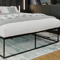 CLP Metalen bed Scala 200x180x46 cm - Zwart
