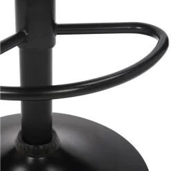 CLP Set van 2 Barkruk Feni zwart Frame - Fluweel - bruin