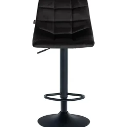 CLP Set van 2 Barkruk Jerry zwart Frame - Fluweel - zwart