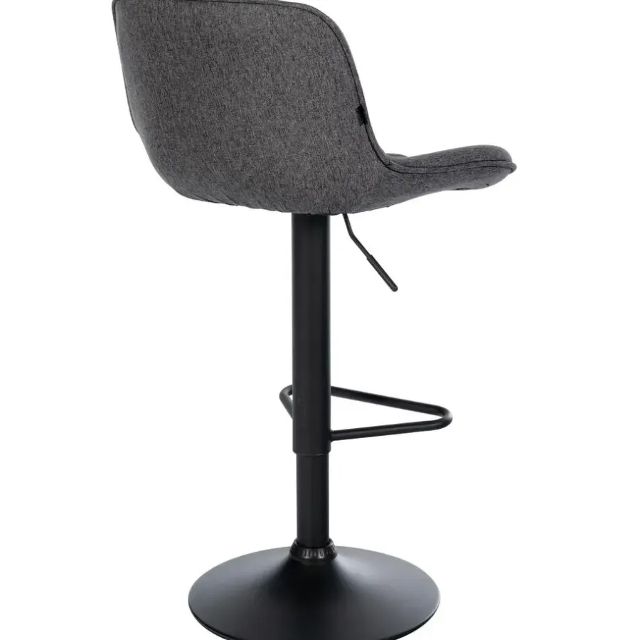 CLP Set van 2 Barkruk Kasson zwart Frame - Stof - zwart