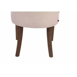 Eetkamerstoelen-CLP Set van 2 Eetkamerstoel Aberdeen antiek licht Frame - Stof - creme