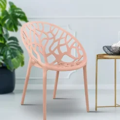 Bistro- & Balkonsets-CLP Set van 2 Tuinstoel Hope Kunststof - roze