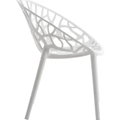 Bistro- & Balkonsets-CLP Set van 4 Tuinstoel Hope Kunststof - wit