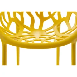 CLP Set van 4 Tuinstoel Hope Kunststof - geel