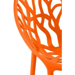 Bistro- & Balkonsets-CLP Set van 4 Tuinstoel Hope Kunststof - oranje