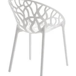CLP Set van 2 Tuinstoel Hope Kunststof - wit