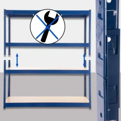 CLP Stellingkast regal Metaal - blauw