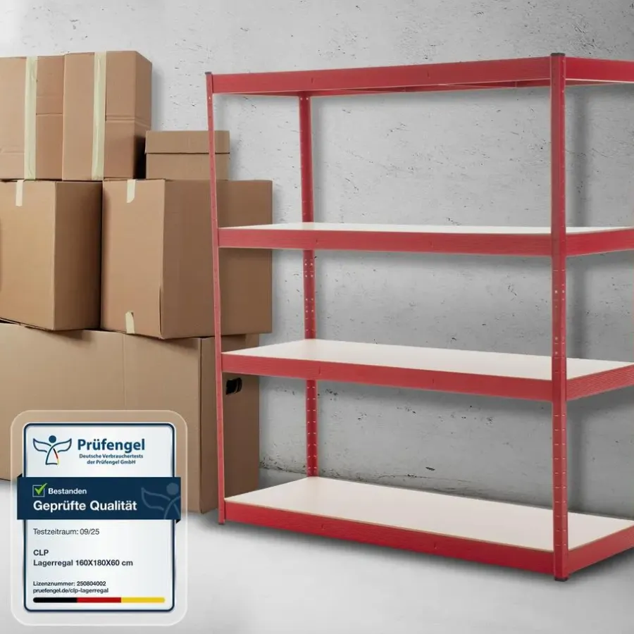 Stellingkasten-CLP Stellingkast regal Metaal - rood