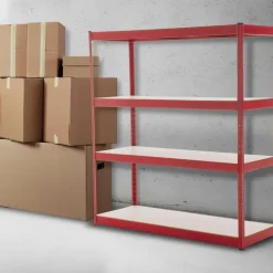 Stellingkasten-CLP Stellingkast Schwerlastregal Metaal - rood