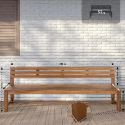 Tuinbanken-CLP Teakbank Augusta 240 cm
