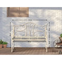 Tuinbanken-CLP Tuinbank Tara 113 cm - antiek/creme