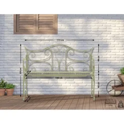 Tuinbanken-CLP Tuinbank Tara 113 cm - antiek/groen