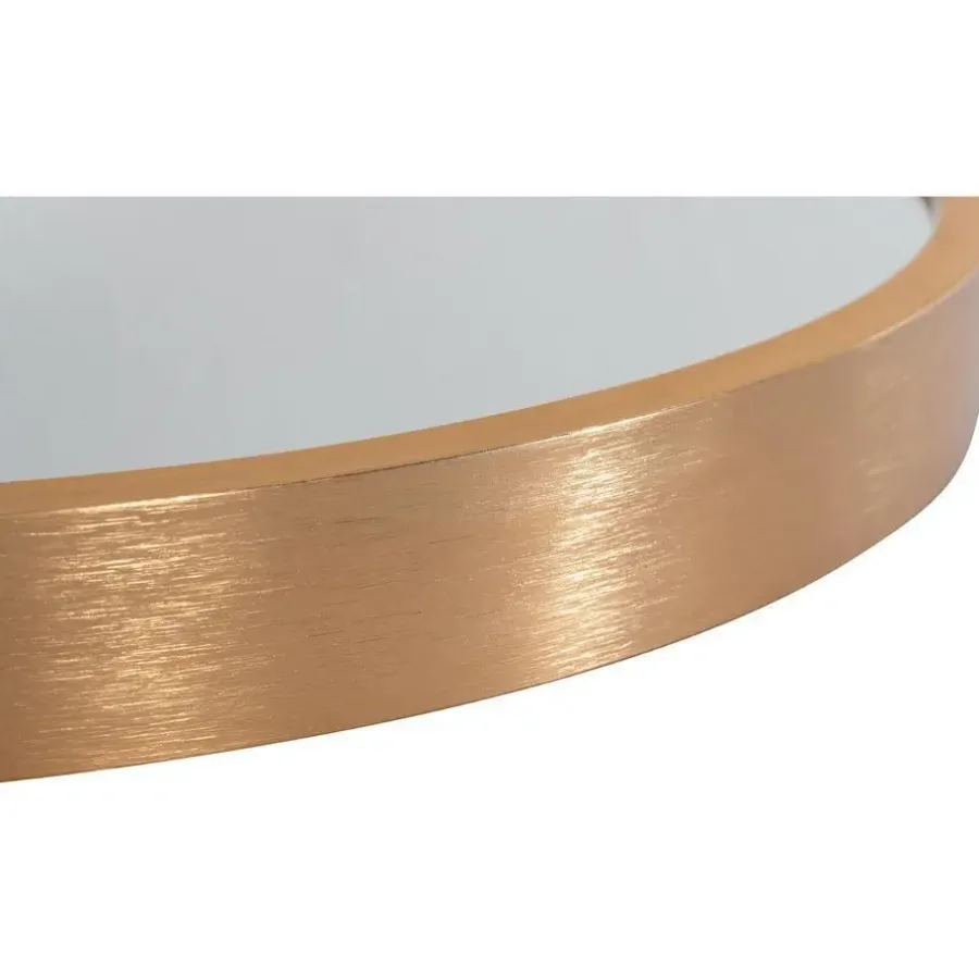 Spiegels-CLP Wandspiegel Elsie rond - Metaal - mat goud - 30cm