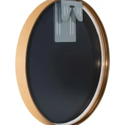 Spiegels-CLP Wandspiegel Elsie rond - Metaal - mat goud - 30cm