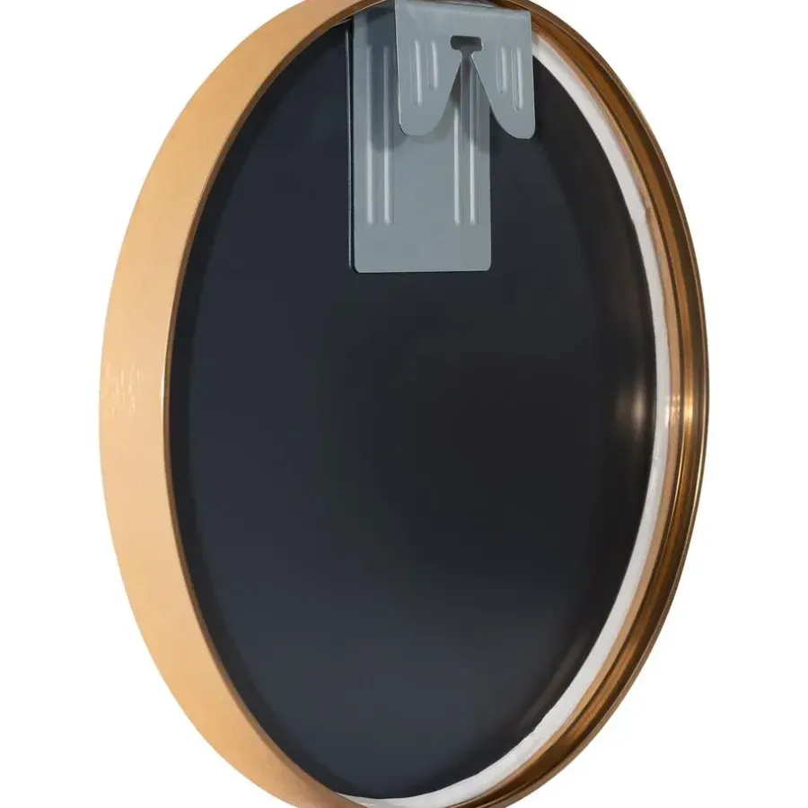 Spiegels-CLP Wandspiegel Elsie rond - Metaal - mat goud - 30cm