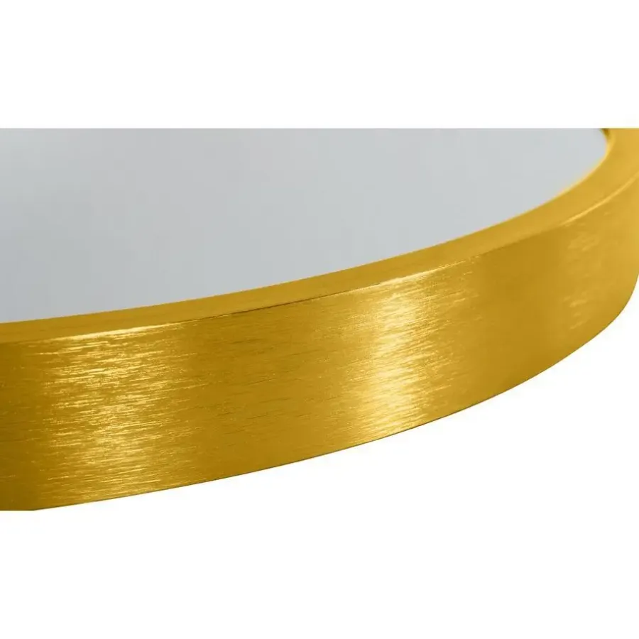 Spiegels-CLP Wandspiegel Elsie rond - Metaal - goudglans - 80cm