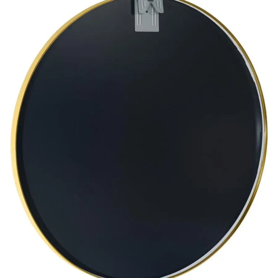 Spiegels-CLP Wandspiegel Elsie rond - Metaal - goudglans - 80cm