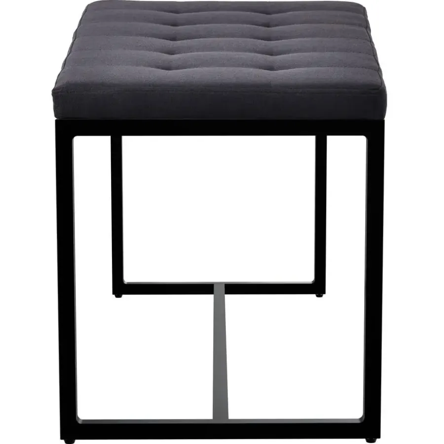 Eetkamerbanken-CLP 2-zits Bankje Barci 100 cm - zwart