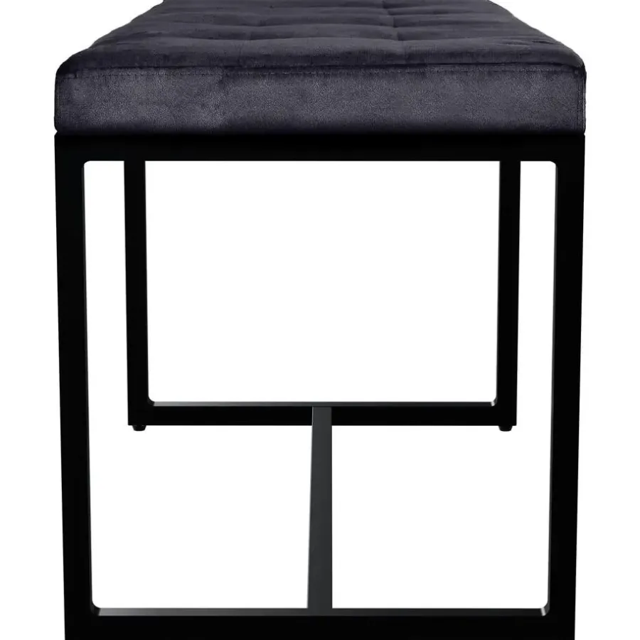 Eetkamerbanken-CLP 2-zits Bankje Barci 100 cm - zwart