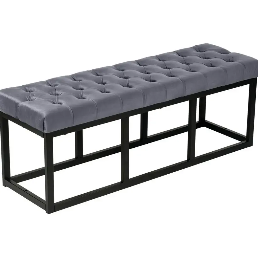 Bankjes-CLP 2-zits Bankje Polson 120 cm - grijs