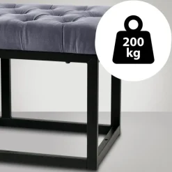 Bankjes-CLP 2-zits Bankje Polson 120 cm - grijs