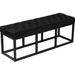 Bankjes-CLP 2-zits Bankje Polson 120 cm - zwart