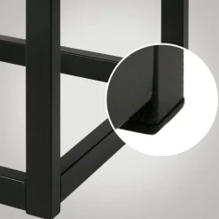 Bankjes-CLP 2-zits Bankje Polson 120 cm - zwart