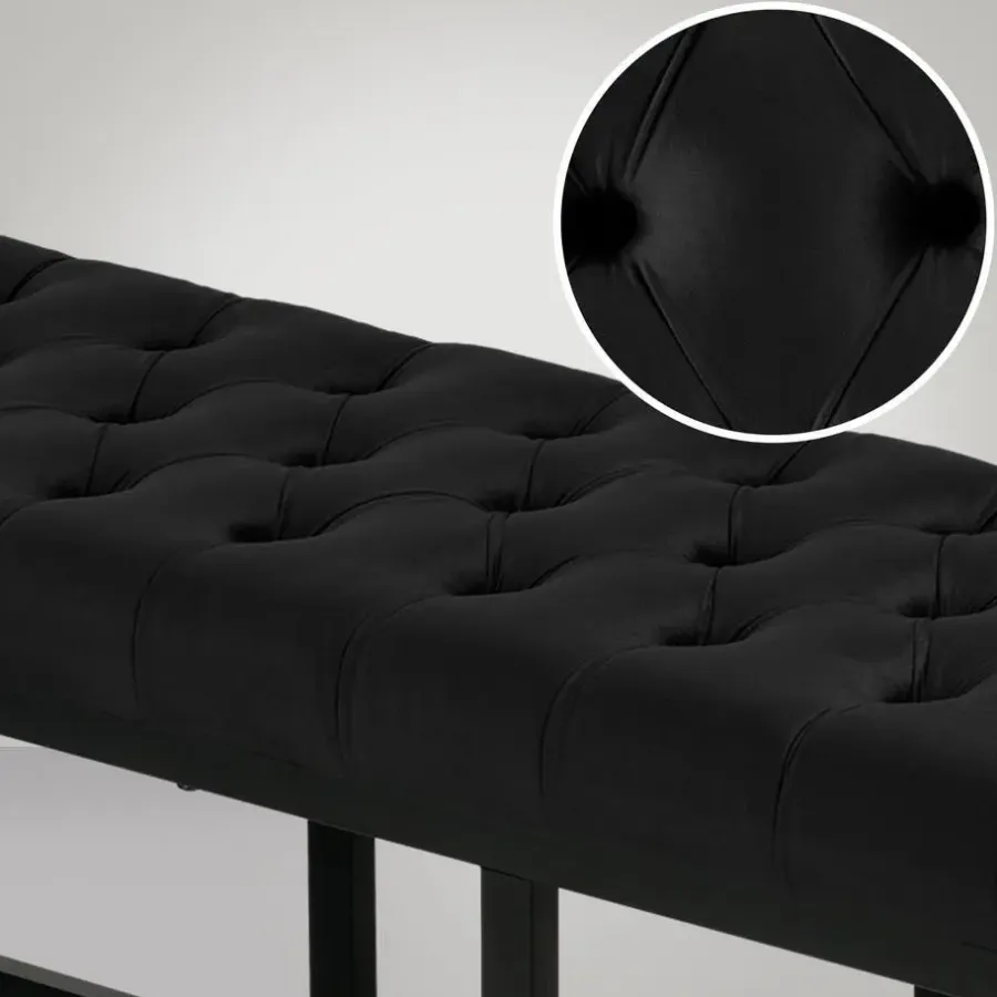 CLP 2-zits Bankje Polson 150 cm - zwart