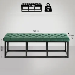 Bankjes-CLP 2-zits Bankje Polson 120 cm - groen