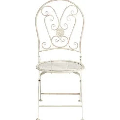 Bistro- & Balkonsets-Leen Bakker COGGIA - Set van 2 tuinstoelen - Lichtbeige - IJzer