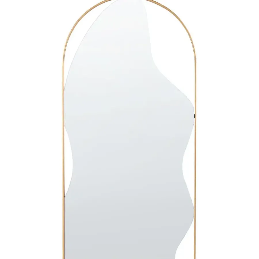 Spiegels-Beliani COLOMBIER - Wandspiegel - Goud - Metaal