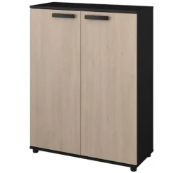 Parisot Commode Celestia met 2 deuren - eikdecor/zwart