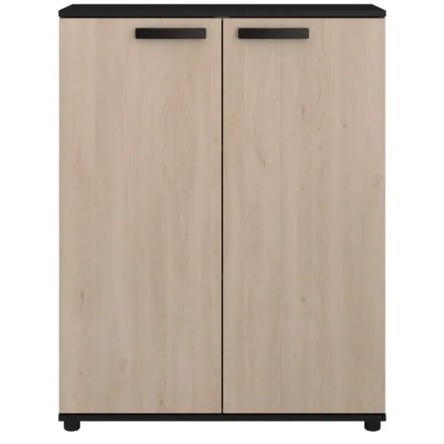 Parisot Commode Celestia met 2 deuren - eikdecor/zwart