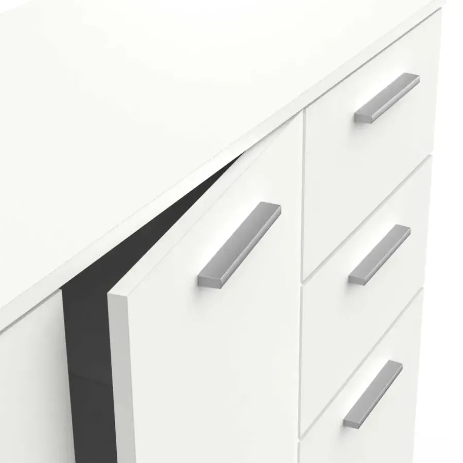 Dressoirs-CBA Commode Maura-mat wit