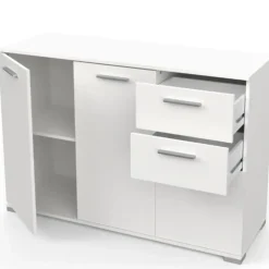 Dressoirs-CBA Commode Maura-mat wit