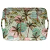 Dienbladen-Concorde Dienblad/serveer tray Tropical Holiday - roze/groen - 42 x 29 cm