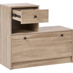 Schoenenkasten-Leen Bakker COOMA - Halmeubelset - Lichtbruin - Hout