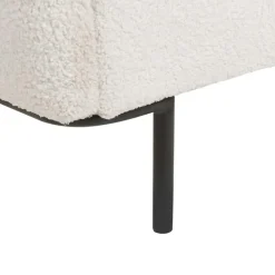 Twijfelaars-Beliani CORIO - Tweepersoonsbed - Wit - 140 x 200 cm - Bouclé