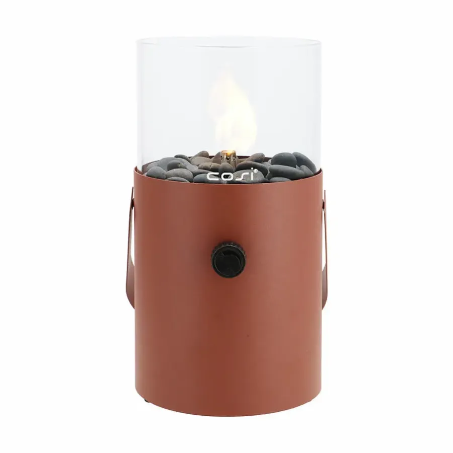 Tuinhaarden En Terrasverwarmers-Cosi Fires Cosiscoop Original gaslantaarn - terra brown
