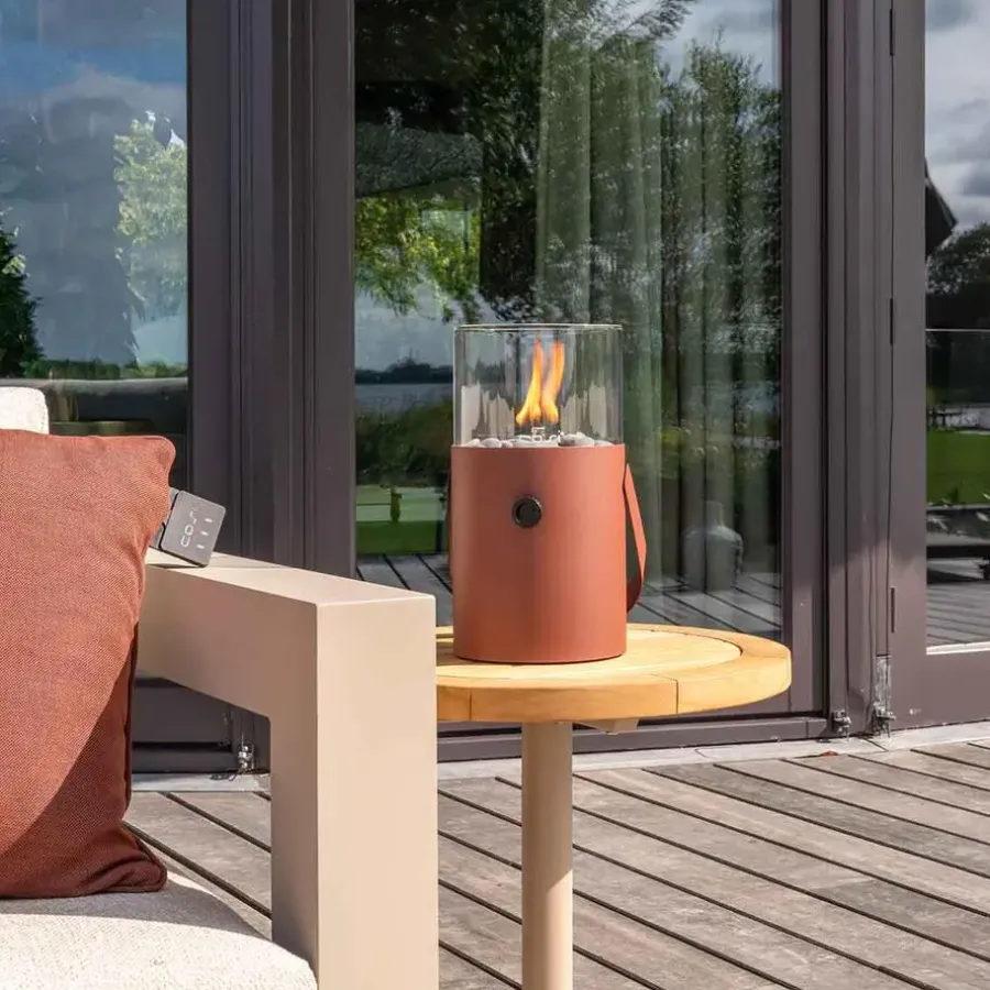 Tuinhaarden En Terrasverwarmers-Cosi Fires Cosiscoop Original gaslantaarn - terra brown