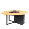 Cosi Fires Cosiloft vuurtafel 120 cm rond zwart teak