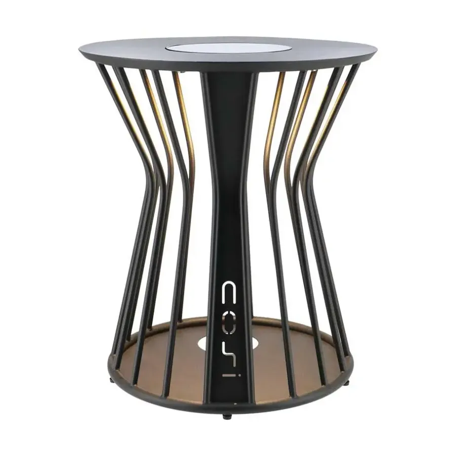 Tuintafels-Cosi Fires Cosilumia loungetafel met verlichting Ø 52 x 60 cm - black
