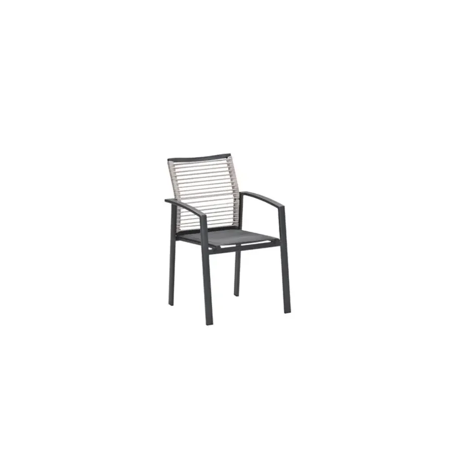 Garden Impressions Cosmo dining fauteuil - rope natural - gevuld textileen