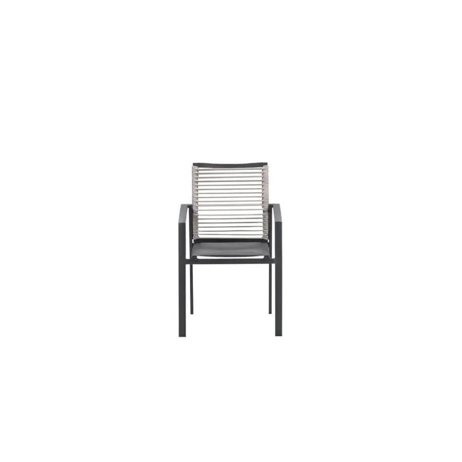 Garden Impressions Cosmo dining fauteuil - rope natural - gevuld textileen