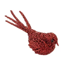 Cosy & Trendy Cosy @ Home Kersthangers - vogel - rood - 3 stuks - 16 cm