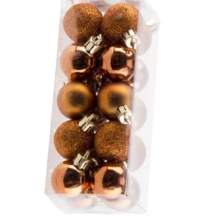 Kerstballen|Kerstdecoratie-Cosy & Trendy Kerstballen - 20x - oranje - 3 cm