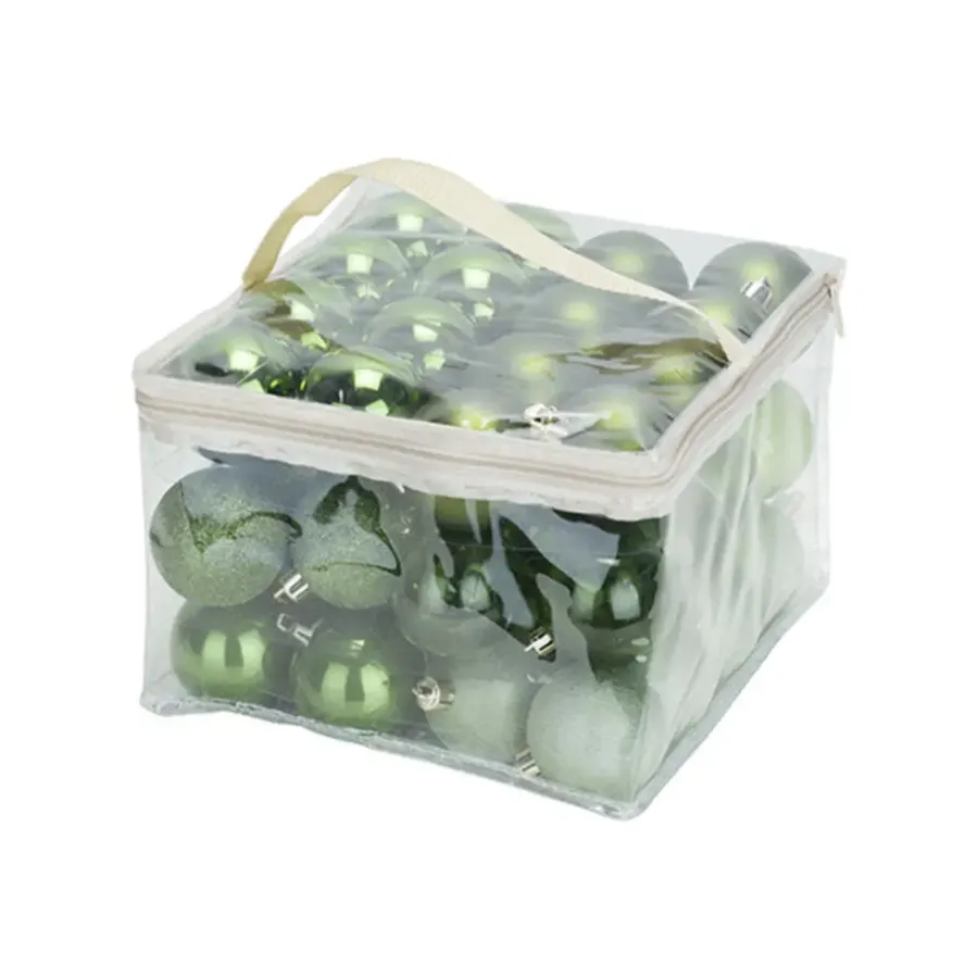Cosy & Trendy Cosy&Trendy Kerstballen - Ø 6 cm - Groen - Set-48