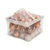 Kerstdecoratie-Cosy & Trendy Cosy&Trendy Kerstballen - Ø 6 cm - Kaneel - Set-48
