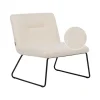 Beliani COTULLA - Fauteuil - Wit - Bouclé