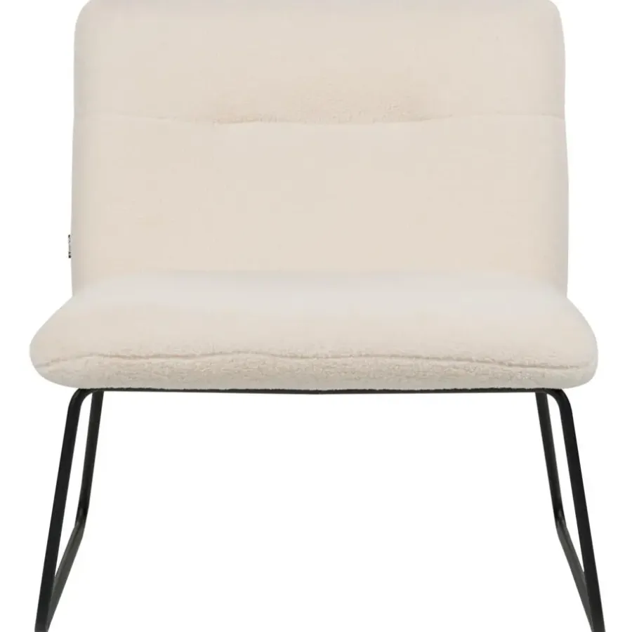Beliani COTULLA - Fauteuil - Wit - Bouclé